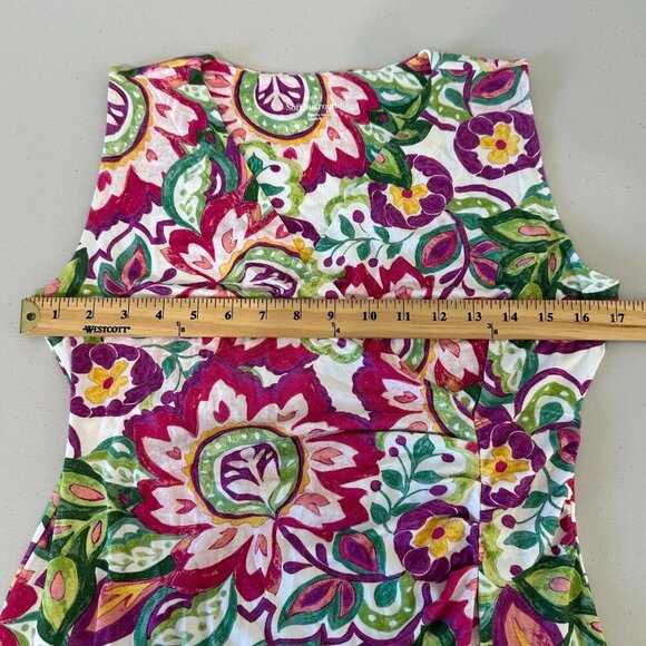 Soft Surroundings Floral Maxi Dress Petite Size M Surplice Boho Resort - Picture 7 of 10